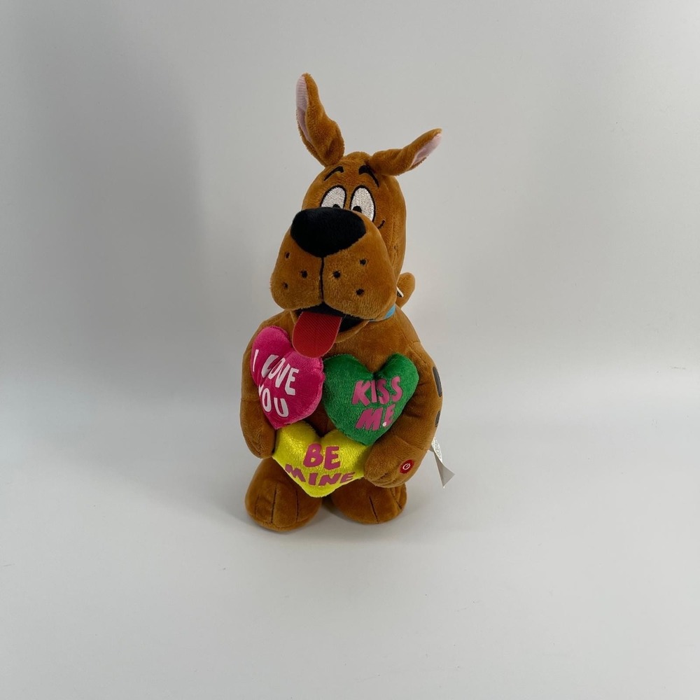Scooby-Doo Animated Dancing Talking Plush Valentine Hearts Gemmy 13.5 Inch